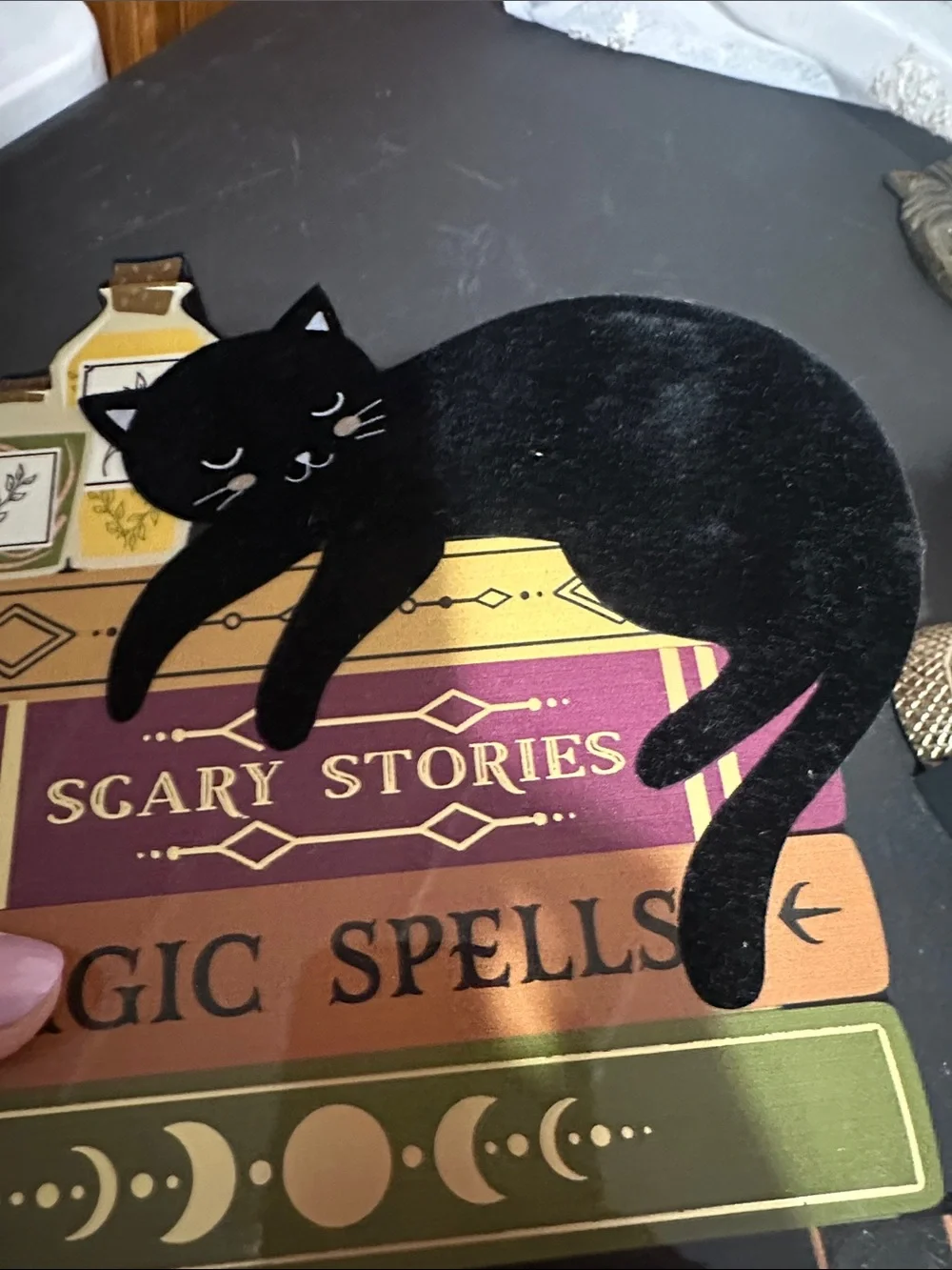 Eccolo Halloween black cat table decor